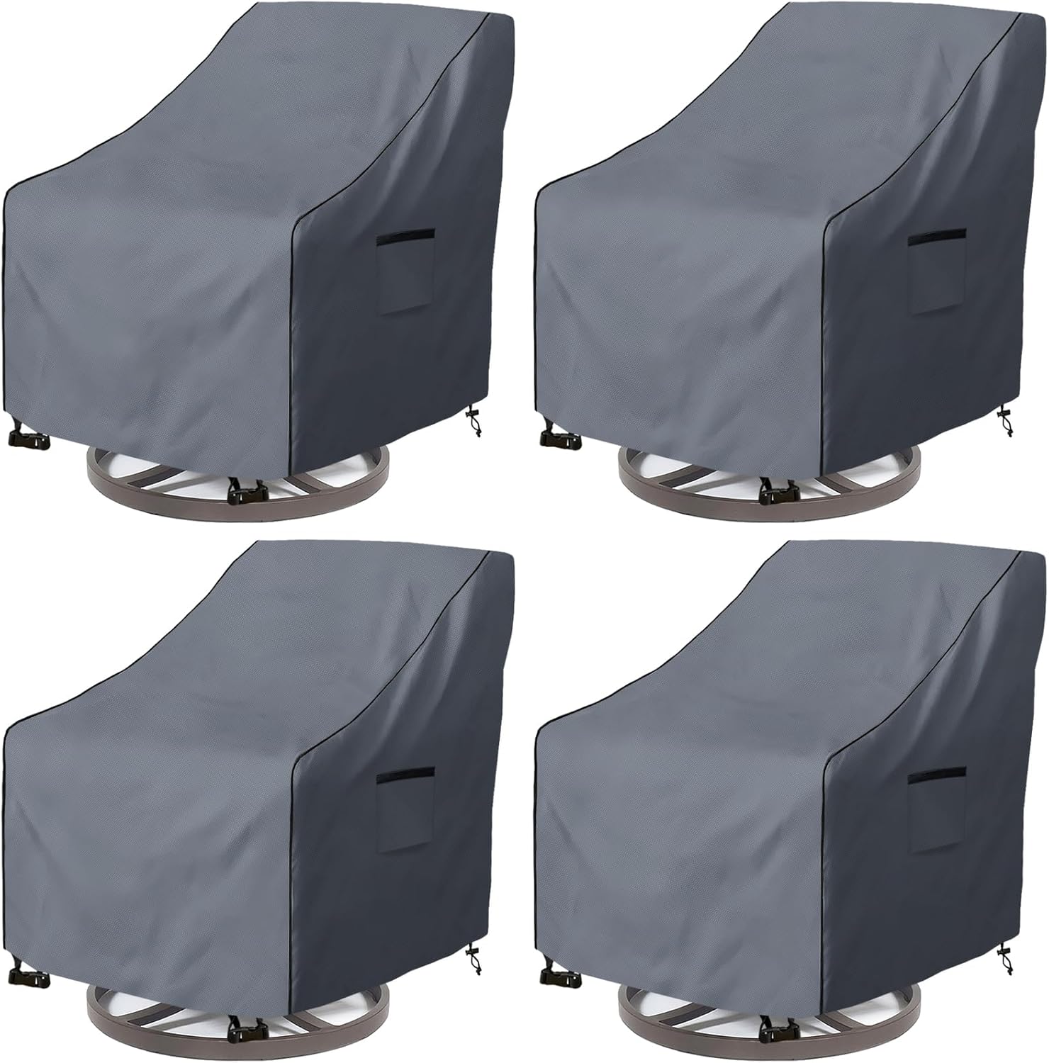 Outdoor Swivel Chair Cover 4 Pack for All Weather Protection