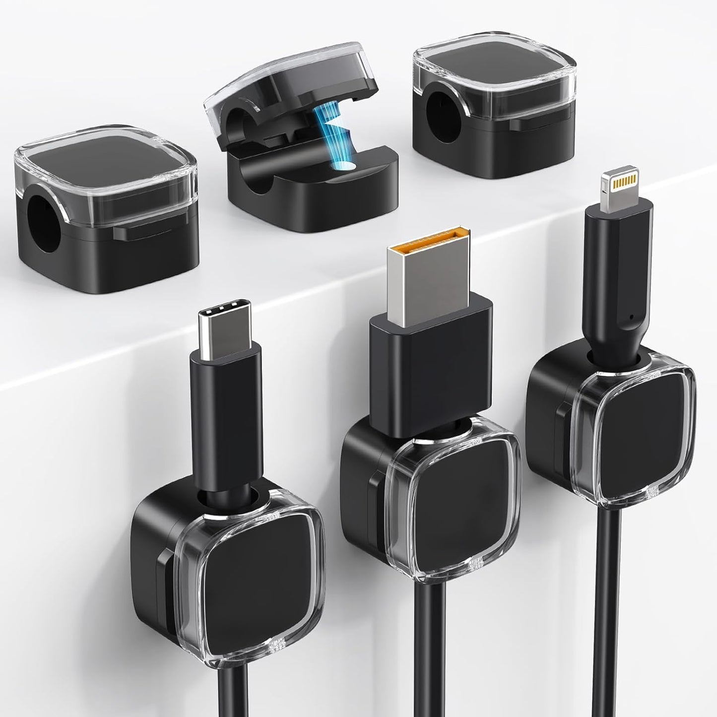 TIKIWIK Magnetic Cord Clips: Tidy Wires, Anywhere!