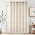 Wxtra Wide Patio Curtains for Sliding Glass Door - 100x108 Beige Panel