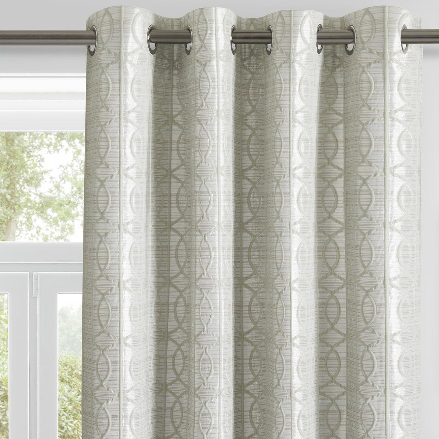 Light Aqua 100% Blackout Curtains for Bedroom and Living Room