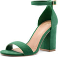 COASIS Women's Chunky Block Heels 3.5 in Ankle Strap Sandals