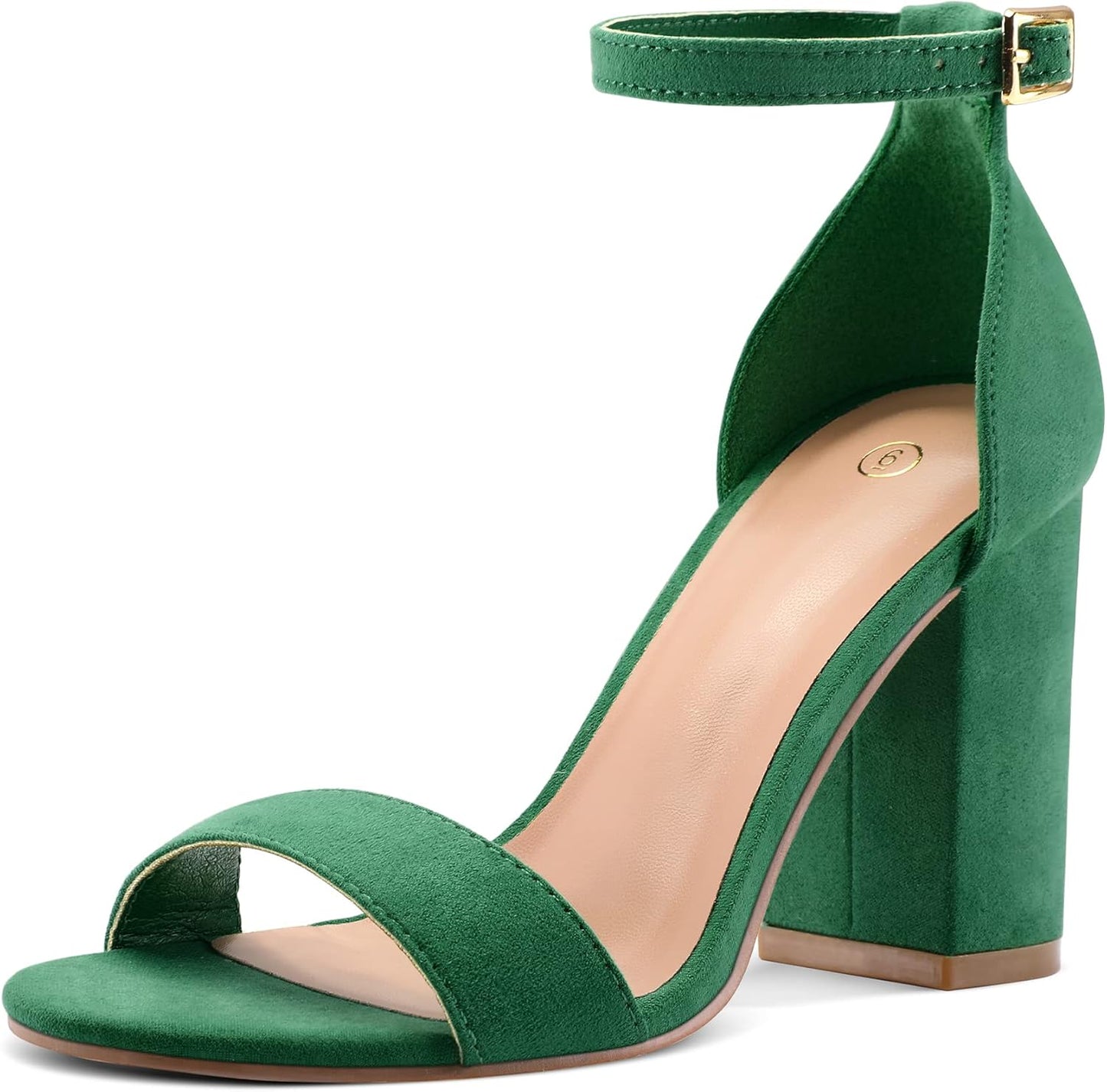COASIS Women's Chunky Block Heels Open Toe Ankle Strap Sandals