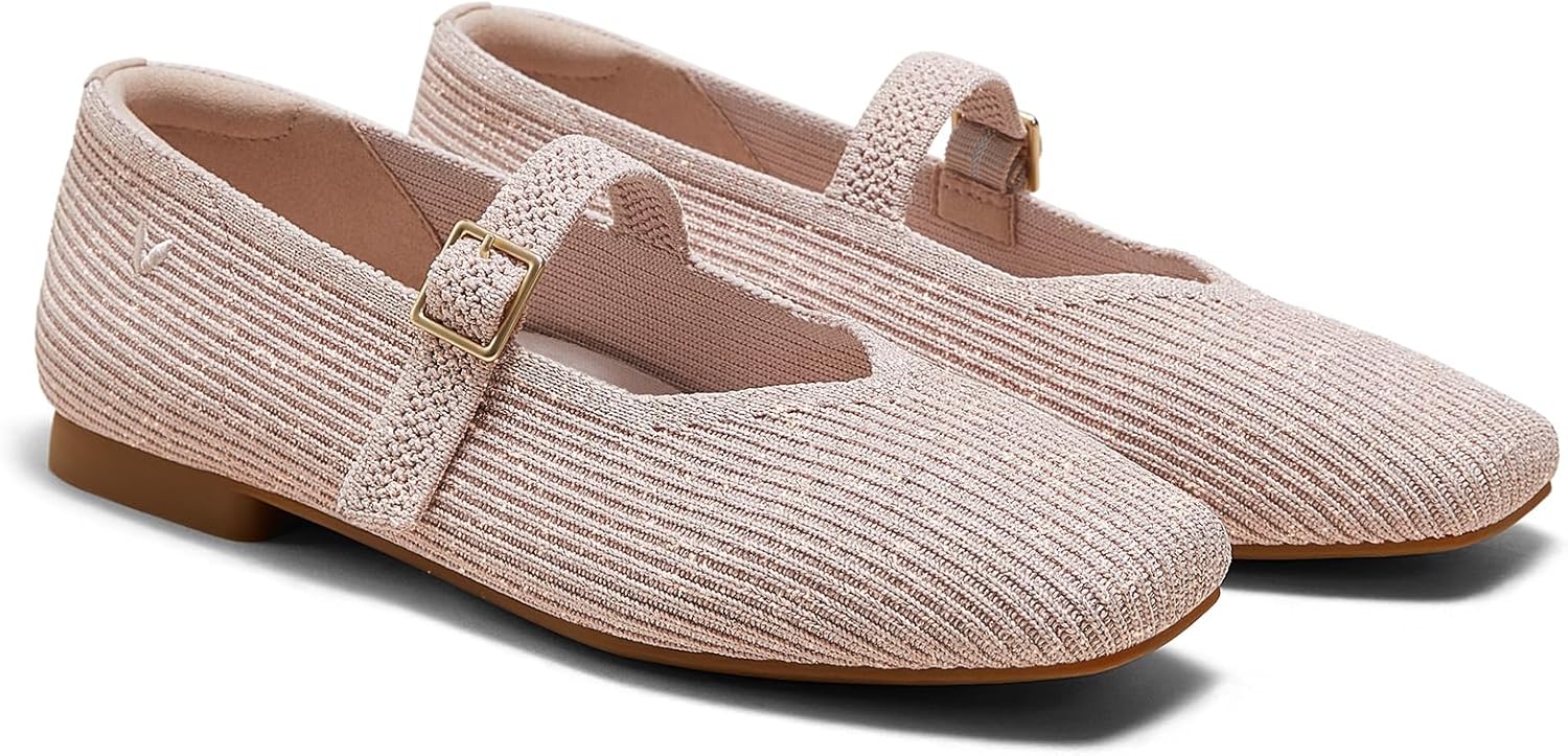 VIVAIA Margot Mary Jane Flats for Women - Comfortable Slip-On Shoes