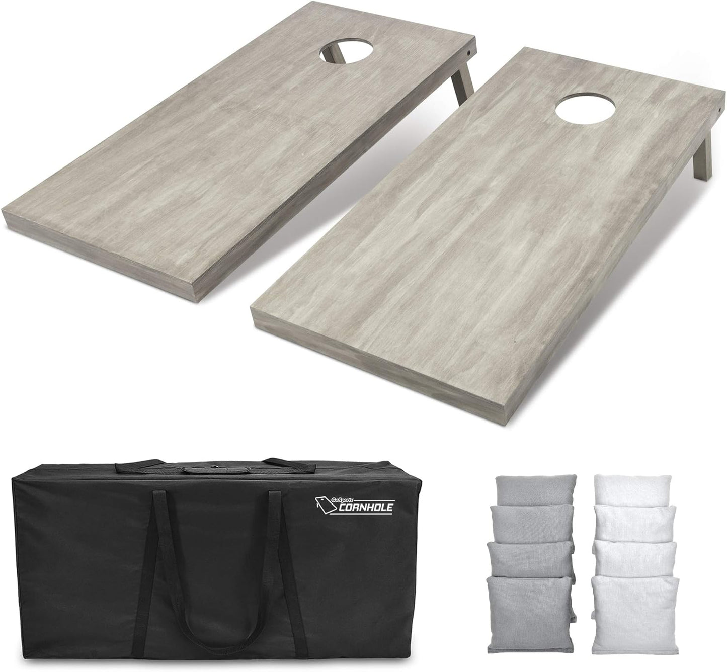 GoSports 4 ft x 2 ft Wooden Cornhole Boards Set for Fun