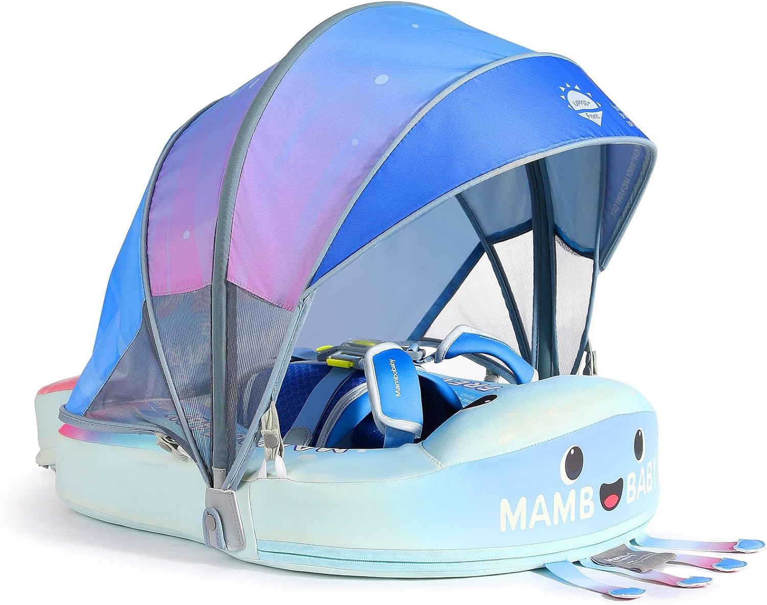 Mambobaby Float with Canopy for Safe Infant Swimming Fun