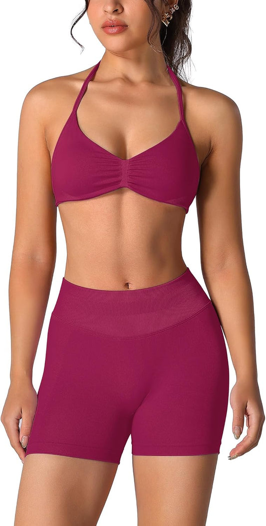 ABOCIW Womens Seamless Workout Sets for Gym and Yoga Activities