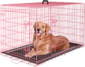 Large Dog Crate Kennel for Medium Large Dogs - 48 Inch Pink