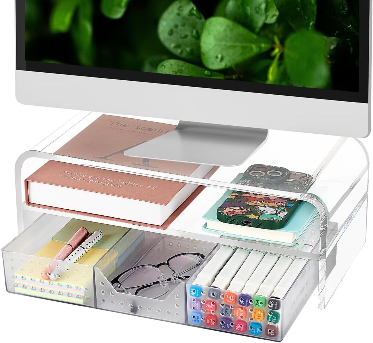 Acrylic Clear Desk Organizers for Office Supplies and Accessories