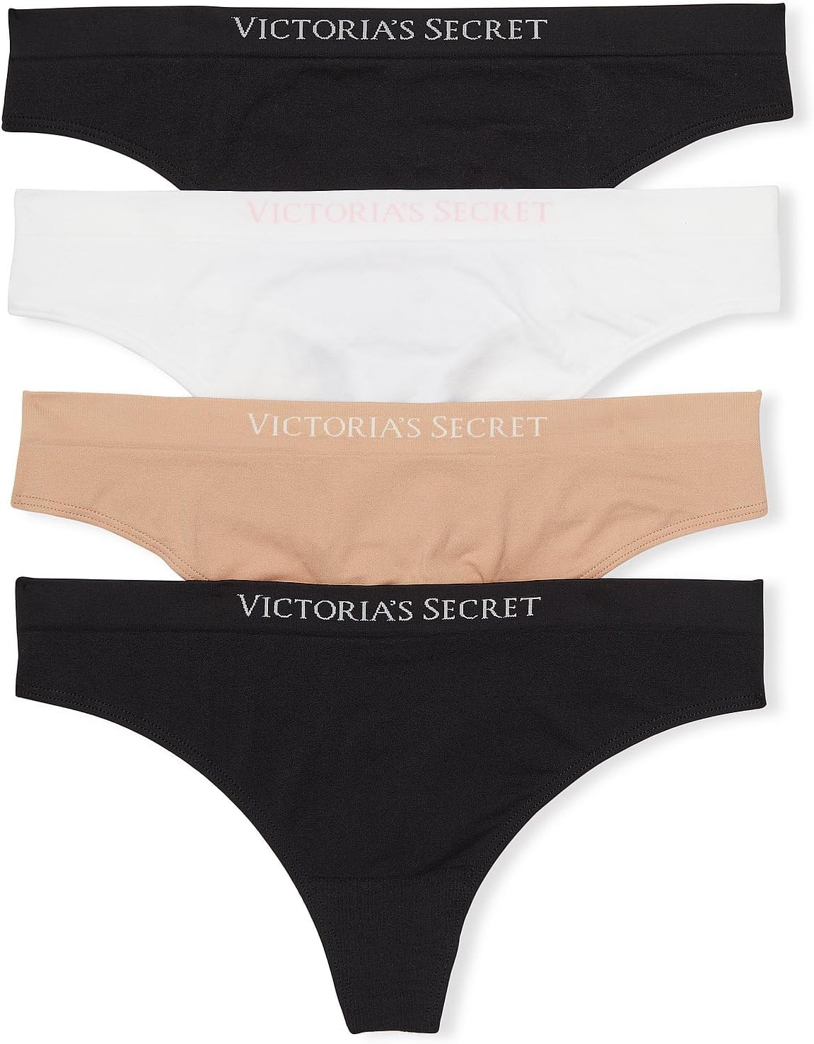 Victoria's Secret Seamless Thong Underwear for Women Multi Pack