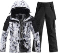Men's Ski Suit Two Piece Insulated Snowboard Set - Waterproof Warm