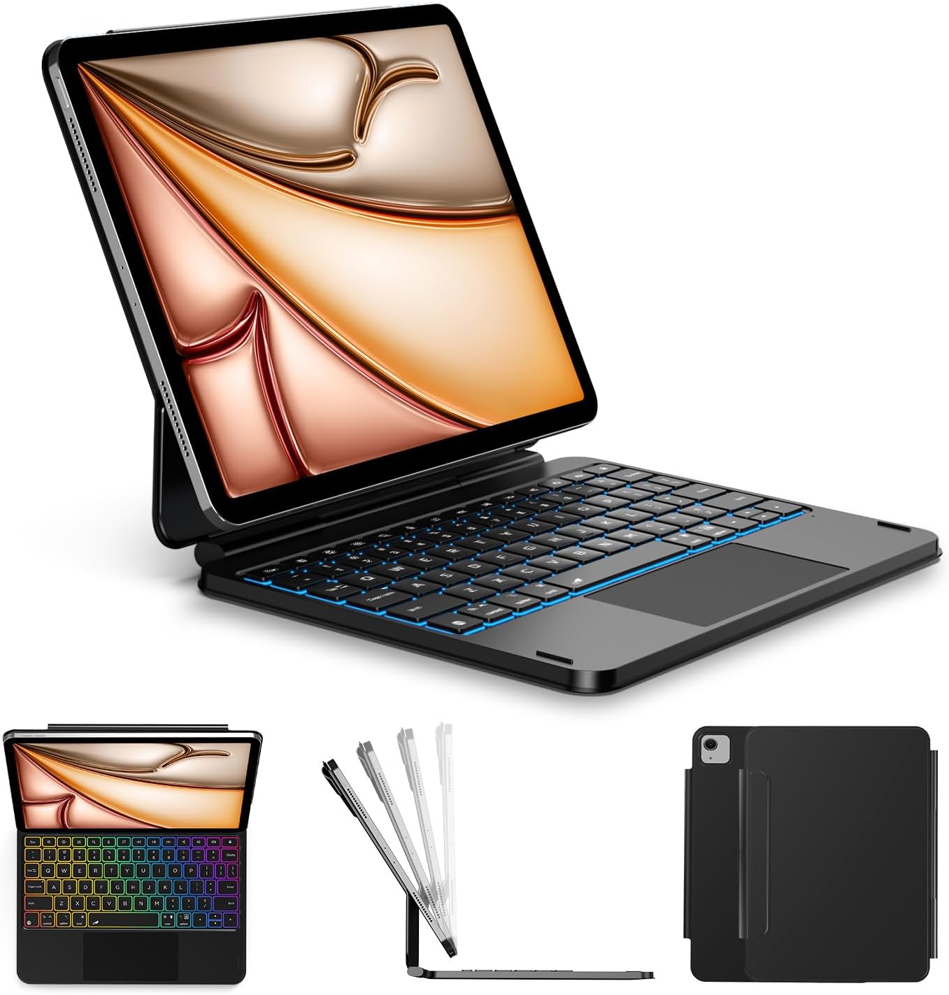 ORDA iPad Air 11-inch Case with Keyboard: Ultra-Slim Design