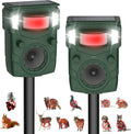 Solar Ultrasonic Animal Repellent 2025 Upgraded - Motion Activated