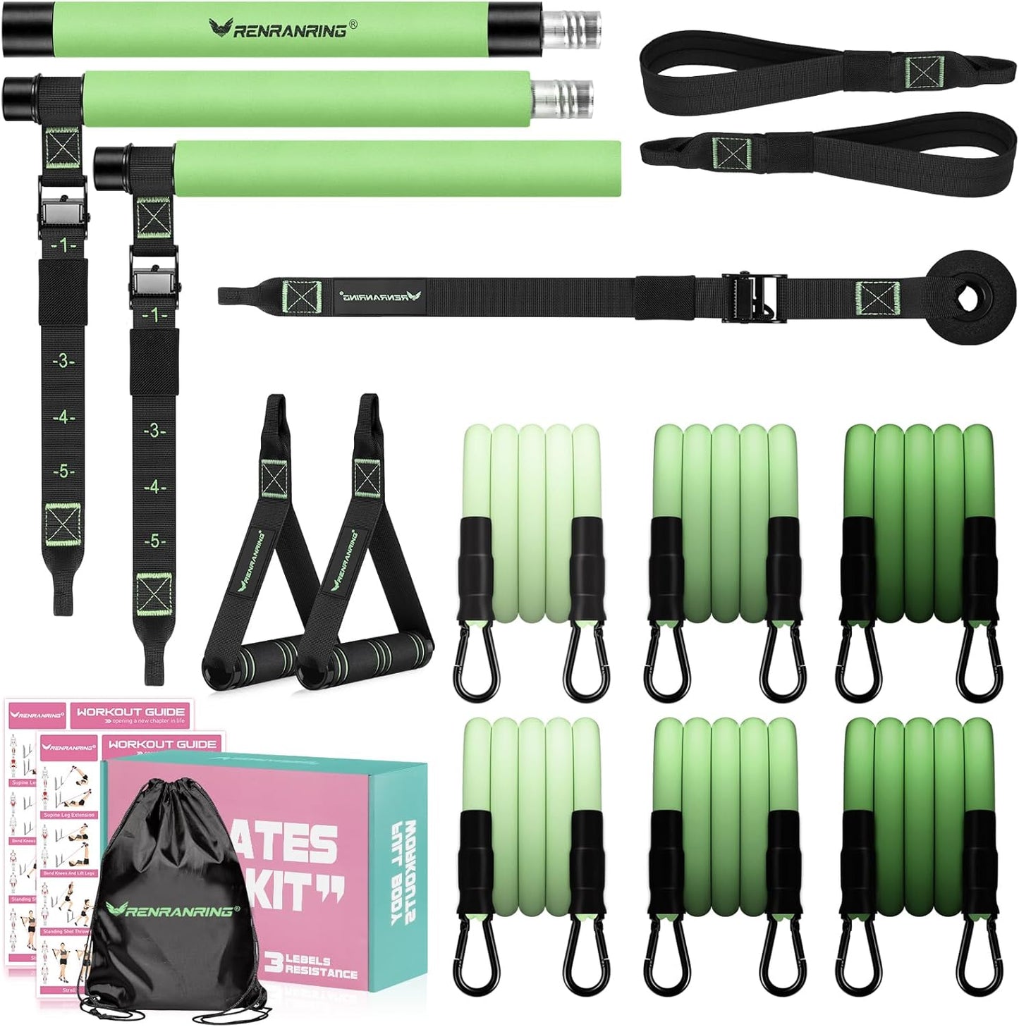 Multifunctional Pilates Bar Kit for Full Body Workouts at Home
