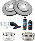 Front Brake Pad & Rotor Kit Compatible with 2005-2018 Nissan Frontier