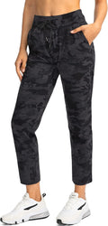 Soothfeel Women's 7/8 Stretch High Waisted Sweatpants - Travel
