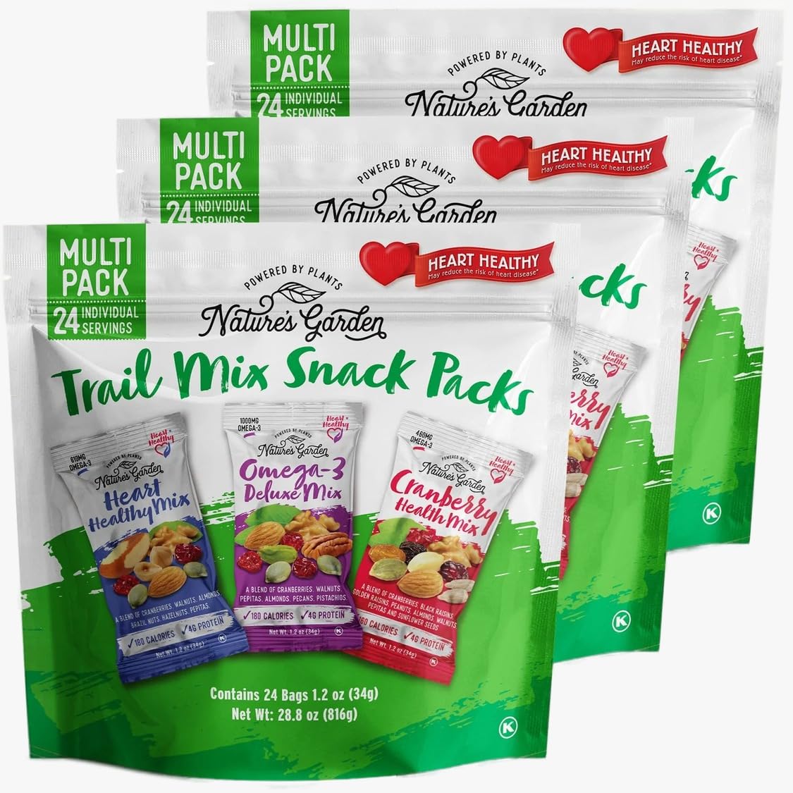 Nature's Garden Healthy Trail Mix Snack Packs for All Diets