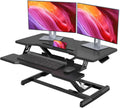 Standing Desk Converter 32 in - Height Adjustable Sit Stand Riser