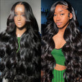 30 in Body Wave Lace Front Wig Human Hair for Women - 180% Density