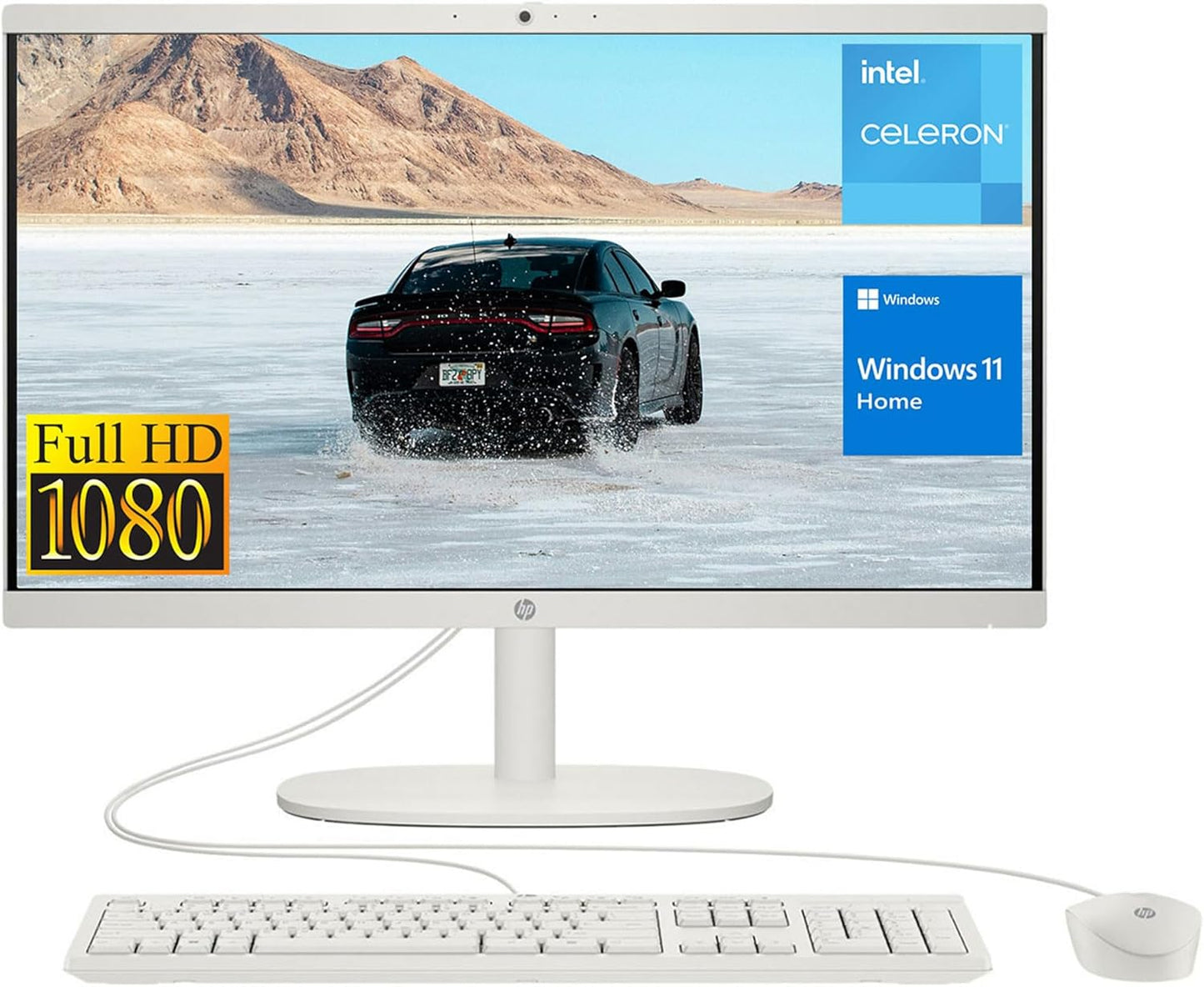 HP 2022 All-in-One Desktop with 21.5in FHD Display and 32GB RAM