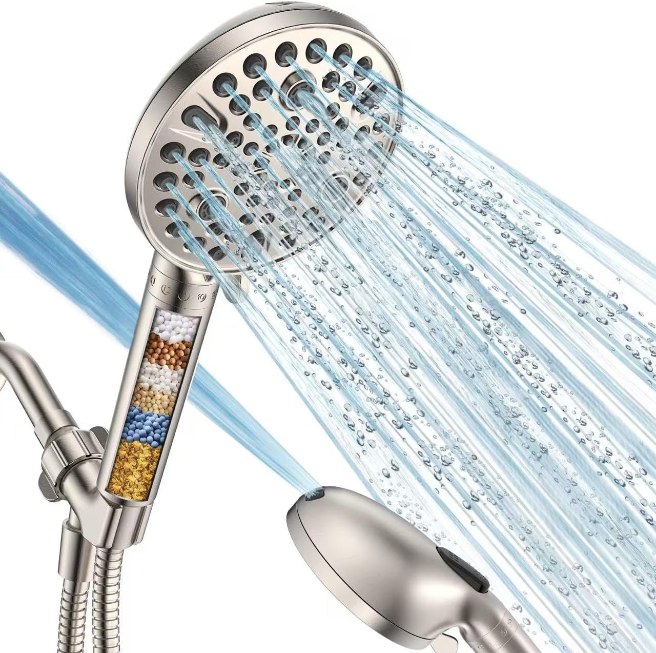Handheld Shower Head with Filter for High Pressure Showering