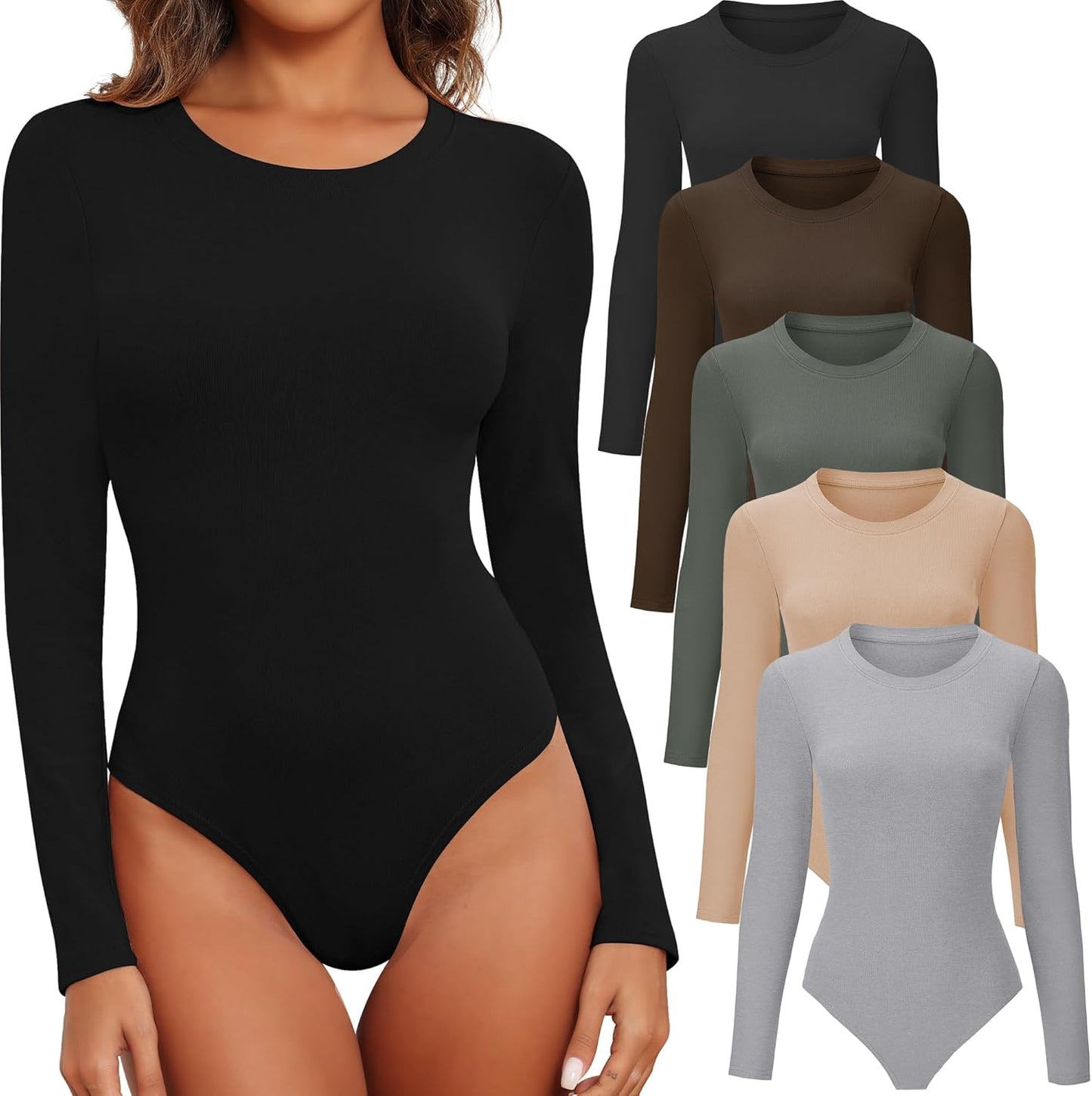 BALENNZ Womens Long Sleeve Bodysuit for Trendy Fall Fashion