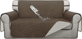 100% Waterproof Loveseat Sofa Cover Camel/Ivory - Double Protection