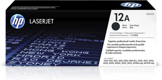 HP 12A Black Toner | For HP LaserJet Printers | High-Quality Prints