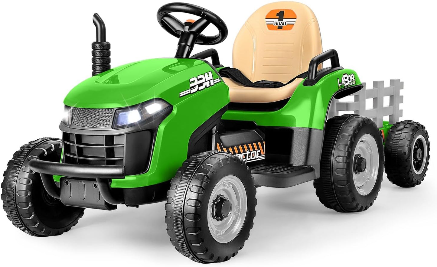12V 7AH Ride on Tractor with Remote Control for Kids Ages 2-5