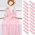 20 Pack Pink Cheesecloth Table Runner 10ft - Romantic Boho Runners