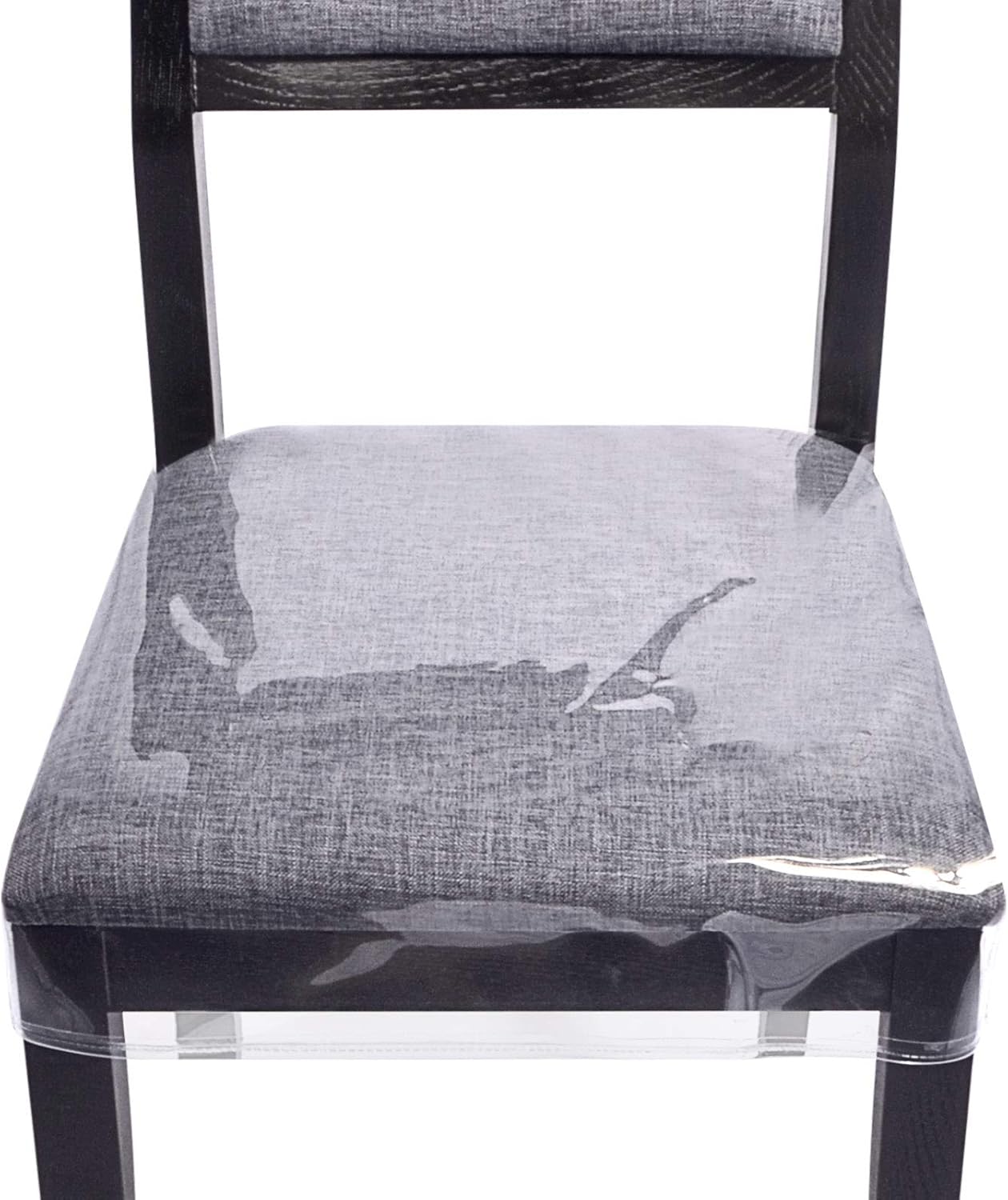 Clear Dining Chair Covers Set of 6 - Waterproof PVC Protection