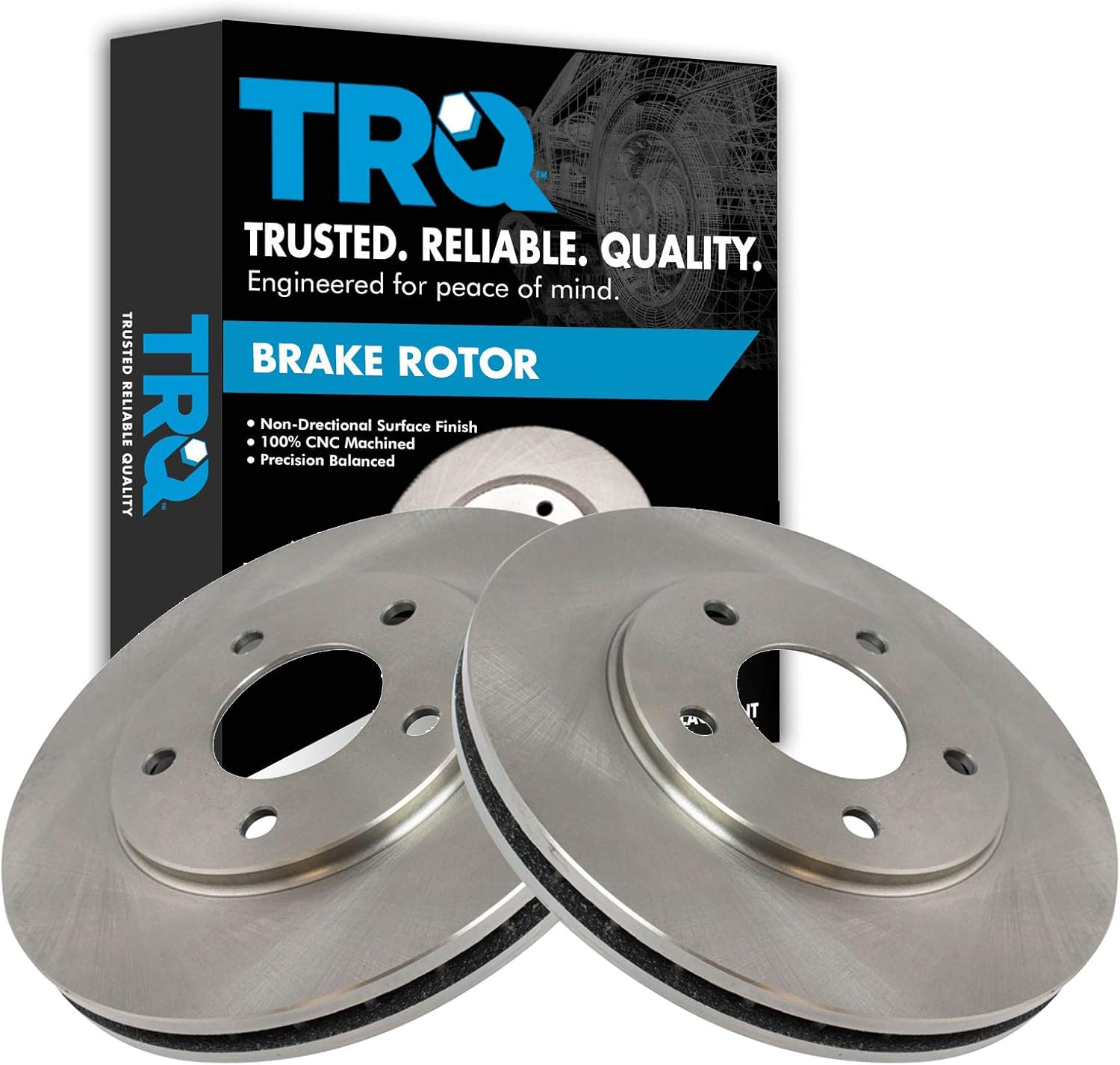 TRQ Front Brake Rotors Set for Buick Regal and More Vehicles