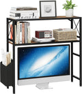 LANDVOI Desk Shelf 2-Tier Desktop Bookshelf - Adjustable Monitor Stand