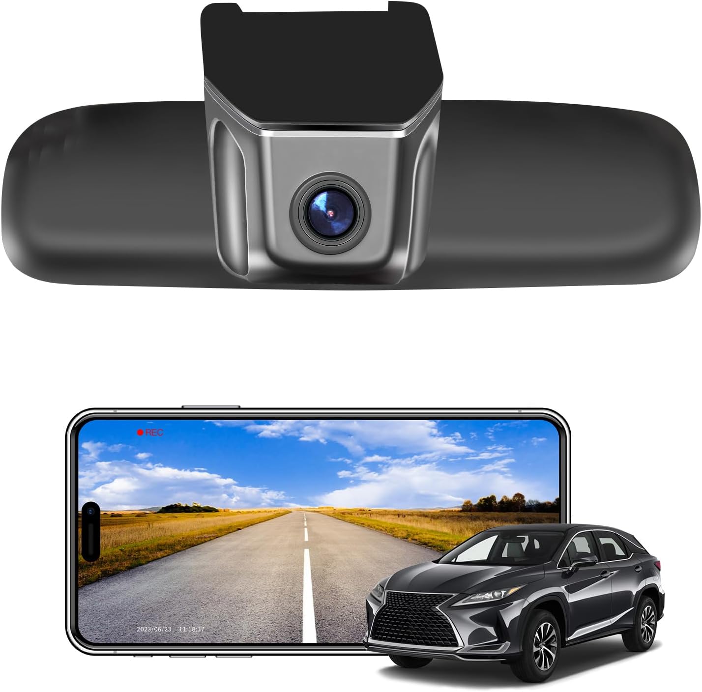 4K Dash Cam for Lexus RX 2016-2022 with OEM Look and Features