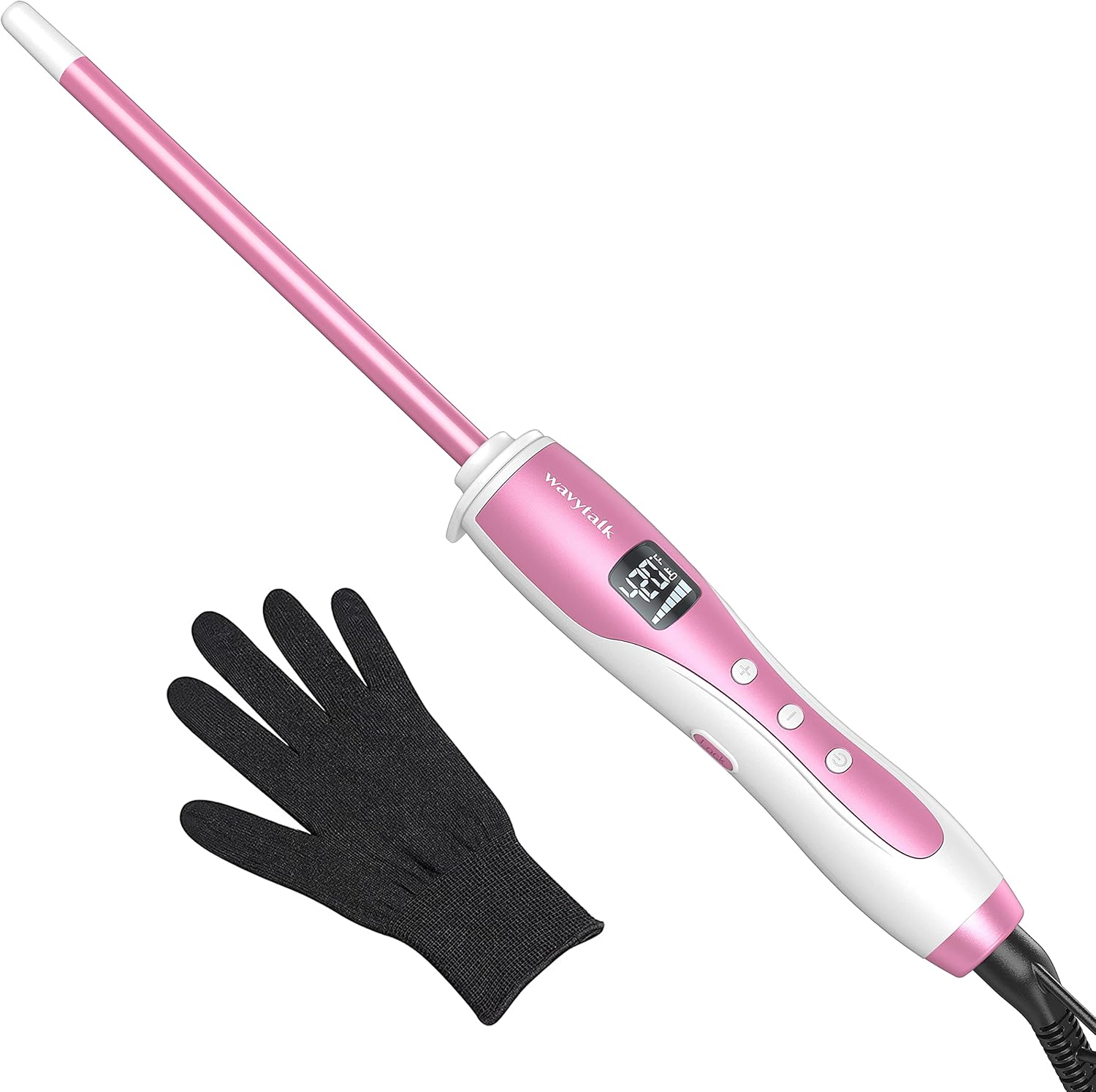 Wavytalk 3/8 Inch Curling Wand for Perfect Curls and Waves