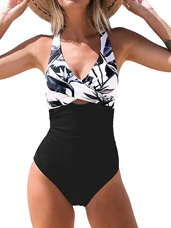 CUPSHE Women Swimsuit One Piece Bathing Suit with Tummy Control