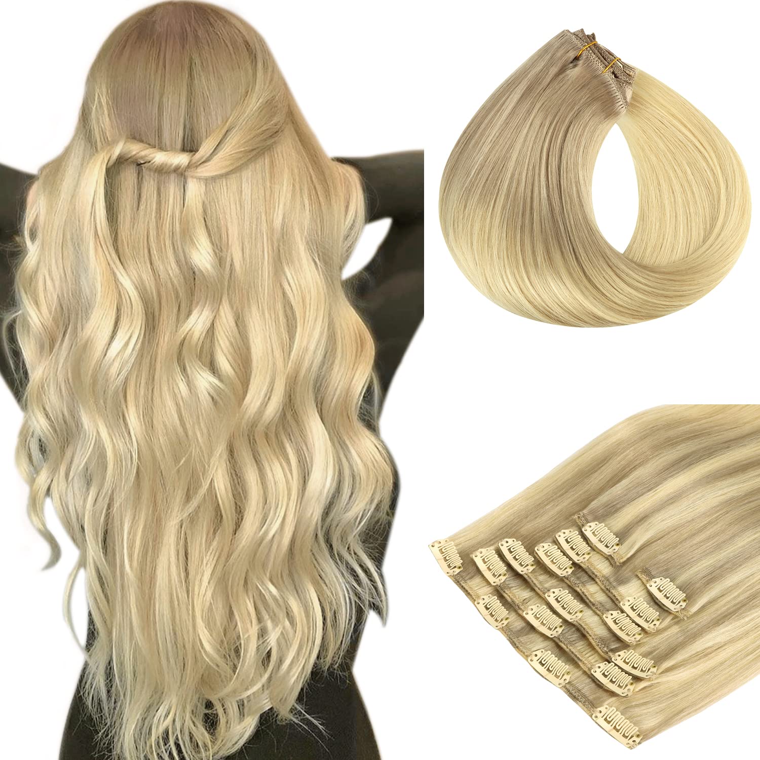 HOTBANANA Clip in Hair Extensions for Gorgeous Volume and Length