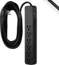 6-Outlet Surge Protector Power Strip 20 ft Extension Cord - 840 Joules