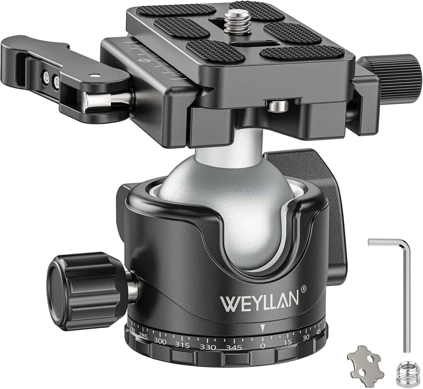 WEYLLAN EH36L Tripod Ball Head for Heavy Duty Camera Use