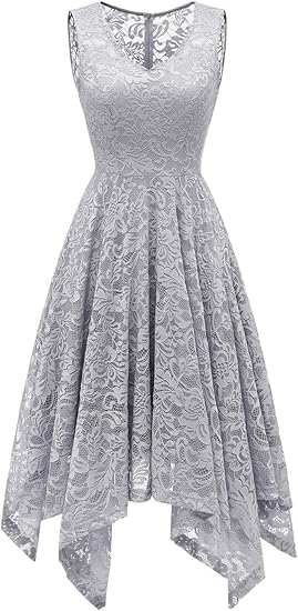 Meetjen Women's Elegant Floral Lace Cocktail Party Dress Review
