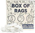 Premium White T-Shirt Cleaning Rags 10 lbs Box - Versatile Shop Rags