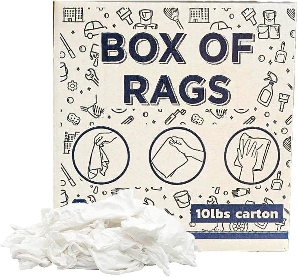 Premium White T-Shirt Cleaning Rags for All Your Needs