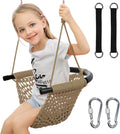 Kids Tree Swing Seat with Backrest for Indoor and Outdoor Fun