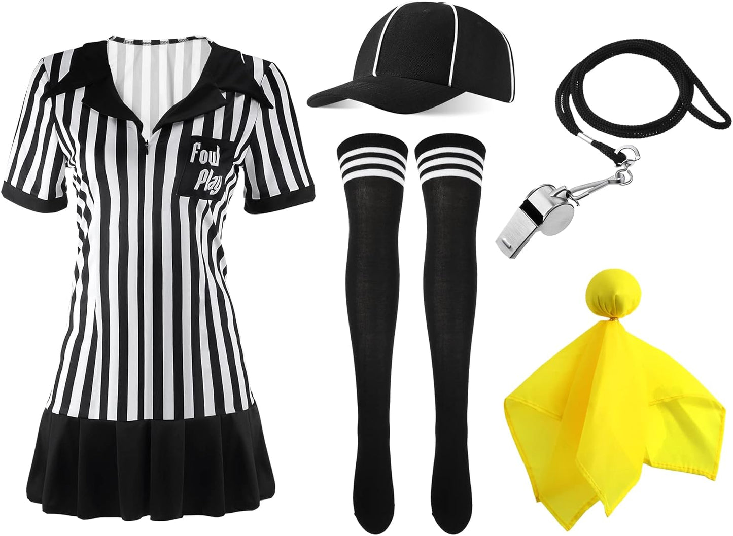 Referee Costume Set for Women - Complete Umpire Outfit