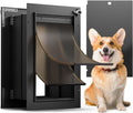 All Aluminum Medium Doggy Door with Magnetic Flaps for Pets