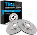 TRQ Front Brake Rotors Set Vented Compatible with 2009-2014 Acura TL