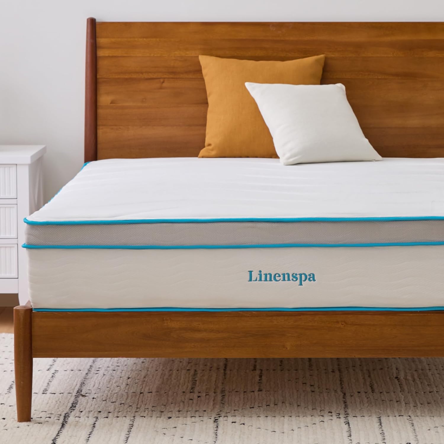 Linenspa 12 Inch Memory Foam Hybrid Mattress for Comfort