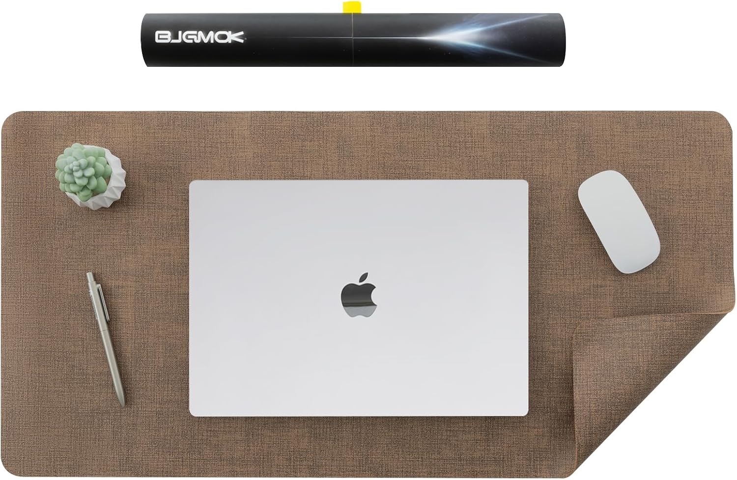 Non-Slip Dark Brown Desk Protector - High Temp Resistant