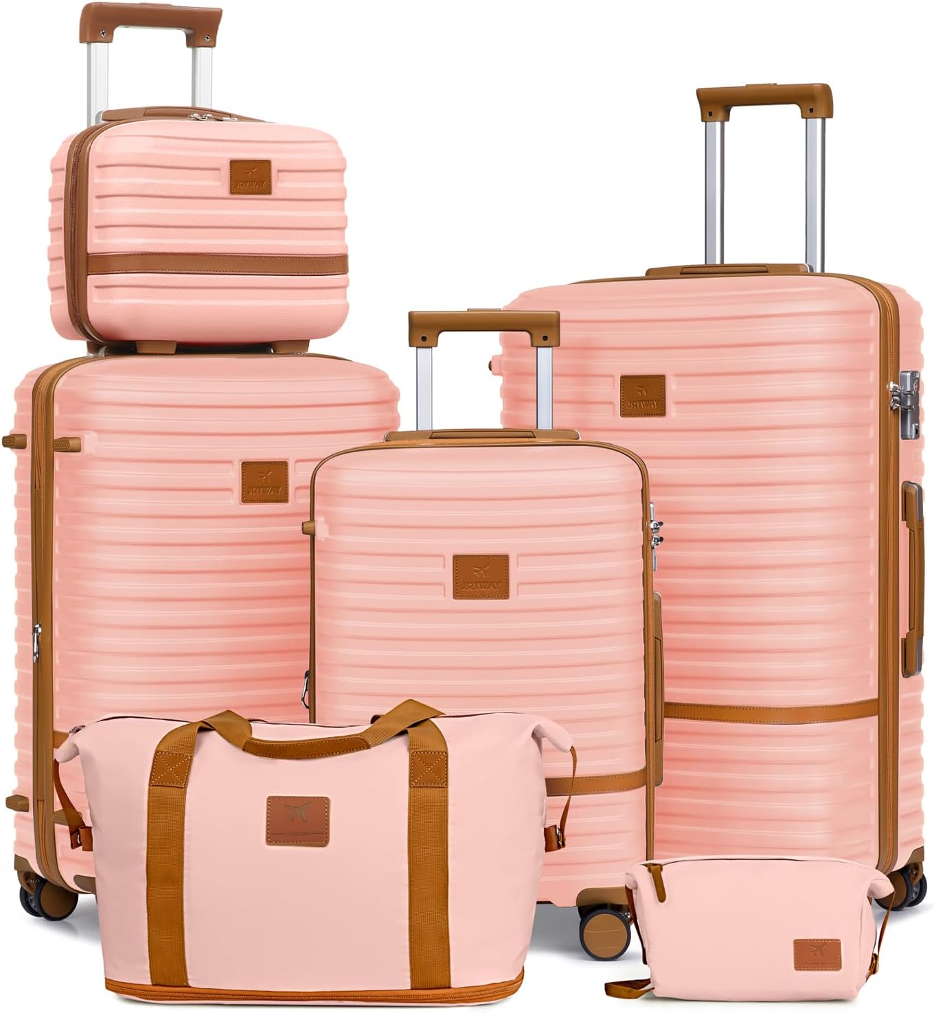 Joyway Luggage Set 3 Piece Suitcase with Spinner Wheels
