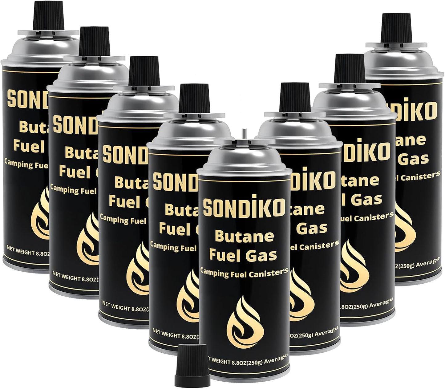 Sondiko Premium Pure Refined Butane Gas for Camping Stoves