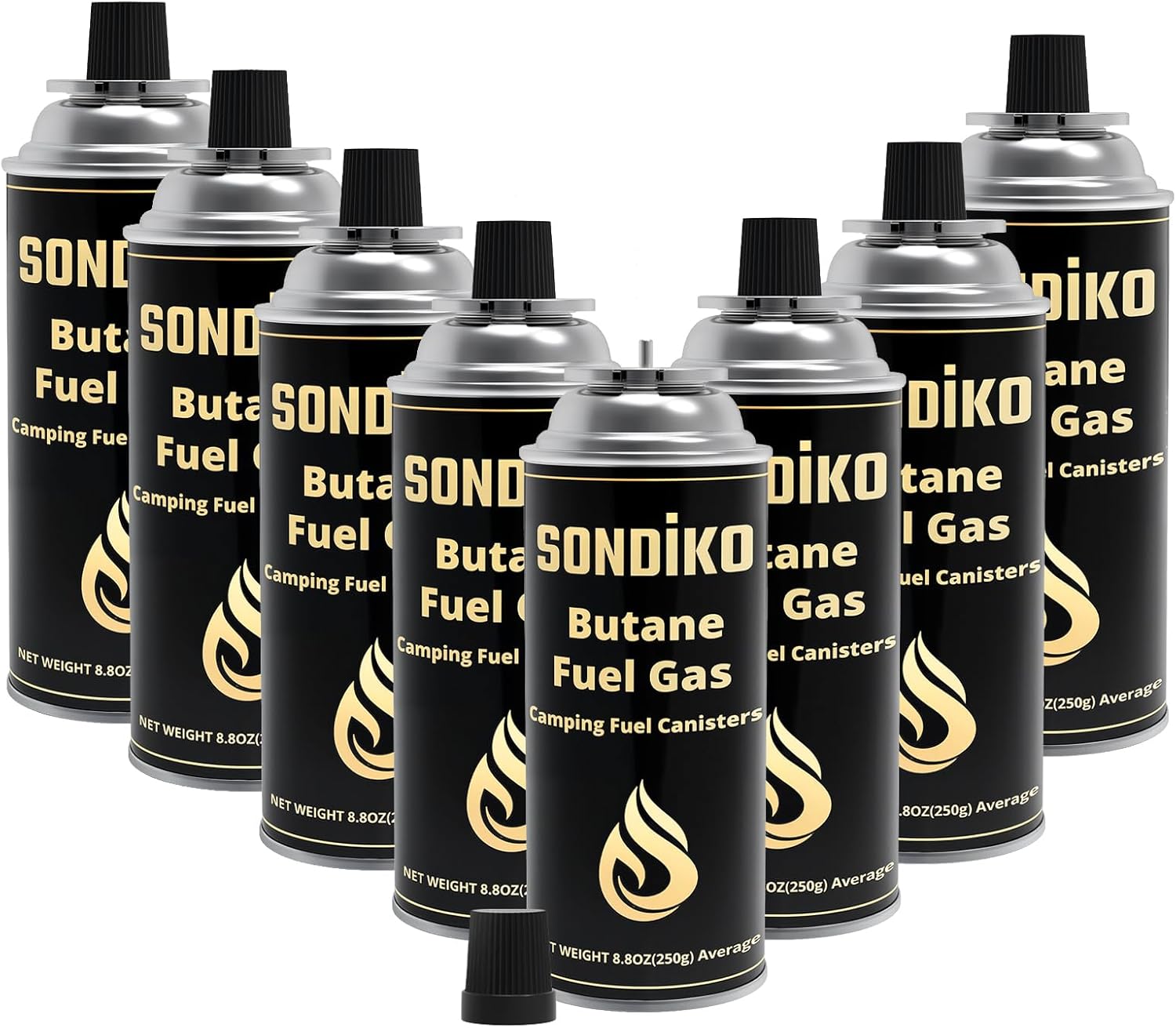 Sondiko Premium Pure Refined Butane Gas for Camping Stoves